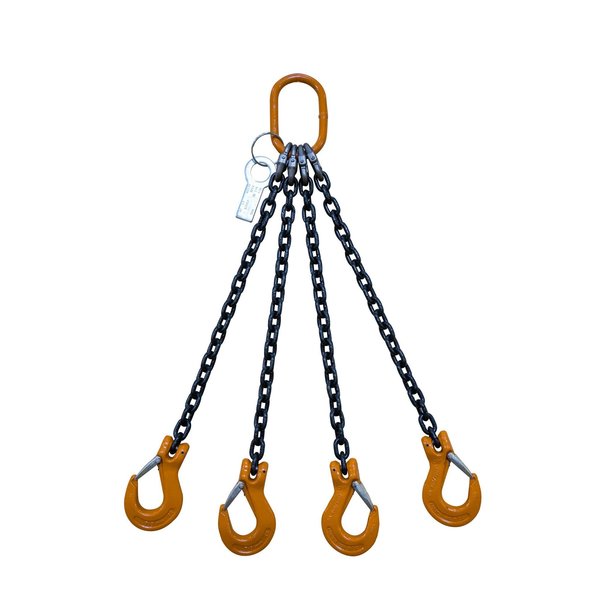 Starke Chain Sling, 3/8", G80, Sling Hook, 14Ft SCS38-4LS-14